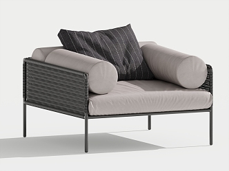 Modern Single Sofa Single Chair Leisure Chair 3d model