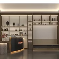 Elegant Modern Kitchen Interior With Luxury Cabinets And Marble Island