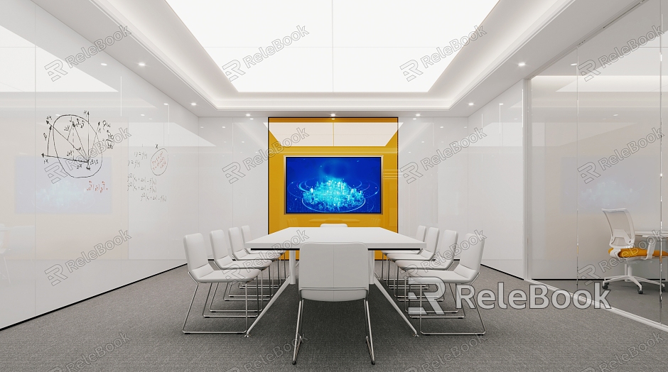 Modern Meeting Room Meeting Table and Chair model