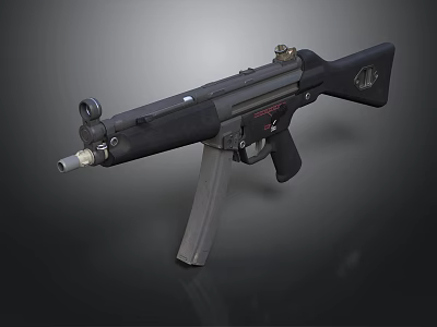 rifle semi-automatic rifle combat rifle battle rifle carbine war rifle attack rifle 3d model