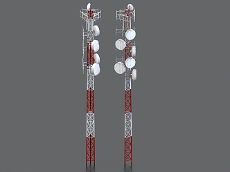 Antenna Tower Signal Base Station 3d model