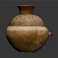 Traditional Carved Clay Pot As Decorative Home Furniture Accent