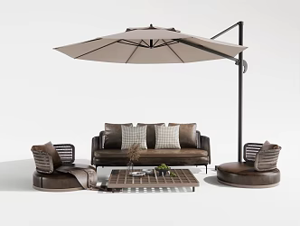 Quiet outdoor sofa 3d model