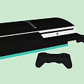 Modern game console 3d model