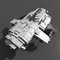 Futuristic Sci-Fi Spaceship 3D Model With Mechanical Structures And Armored Modules 3d model