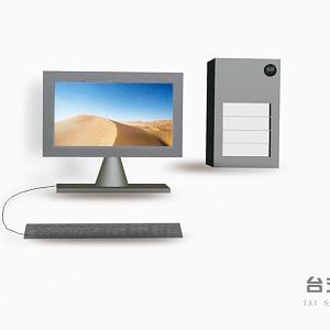 Desktop computer 3d model