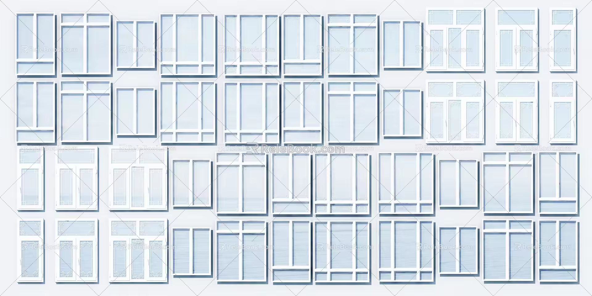 Modern Window Pane 3d model