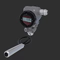 Industrial Equipment Digital Display Pressure Measurement Transmitter With Stainless Steel Probe