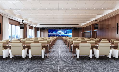 Modern Conference Hall Report Hall 3d model