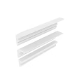 Three Types of White Decorative Architectural Molding Trim With Beaded Design