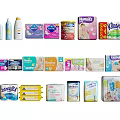 Essential Baby Products Collection Featuring Diapers Milk Powder Bottles and Wipes