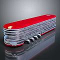 4S Auto Service Shop Red And Silver Folding Mobile Equipment With Wheels For Car Maintenance