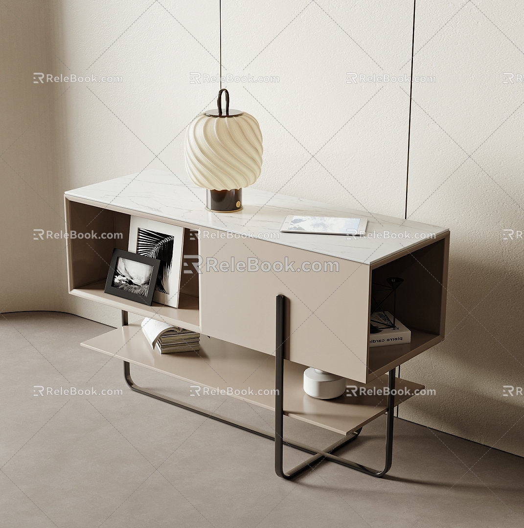 Modern bedside table side table corner table 3d model