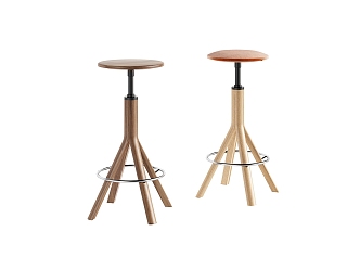 Modern Bar Stool Bar Chair 3d model