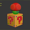 Question mark box Super Mary question mark toy game item 3d model