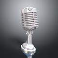 Microphone Amplifier Capacitor Microphone High-end Microphone Wheat Desktop Microphone Broadcasting Microphone 3d model