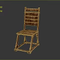 Wooden Leisure Chair With Simple Design And Sturdy Structure For Home Use