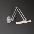 Modern Minimalist Wall Lamp With Geometric Metal Frame And Long Strip Light