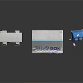 Commercial Milk Vending Machine With Blue White Design Fan And Trash Bin