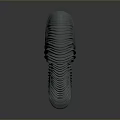 Chi chrysanthemum stone ancient fossil stone chrysanthemum fossil items 3d model