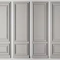 Modern Decorative Wainscoting Panels With Sleek Design And Clean Lines 3d model