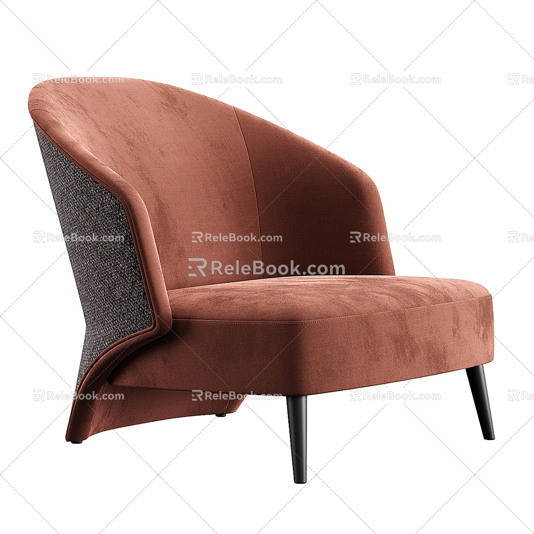 Konyshev lounge chair 3d model