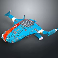 Modern Spaceship Spacecraft 3d model