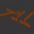 Metal Fence Scene Construction Components With Grid Design And Various Shapes