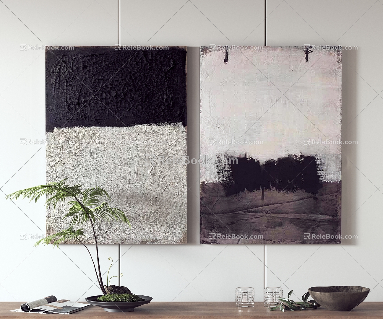 Quiet Decorative Paintings 3d model