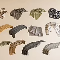 Various Colored Bed Runners With Different Designs For Home Bedroom Decor