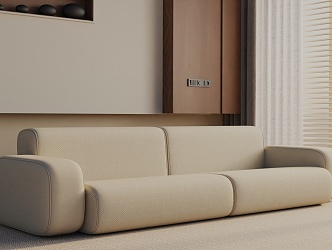 Three-seat sofa 3d model