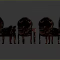 Classic Wooden Sofa And Coffee Table Set With Carved Details Dark Colored Furniture