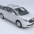 White Modern MPV Car With Sunroof Sliding Doors And Family Friendly Design