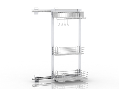 Modern Interior Storage Rack 3d model