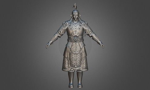 ancient soldiers general armor warriors ancient Chinese armor 3d model