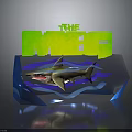 Shark Figure From The Meg Movie With 3D Blue And Green Design