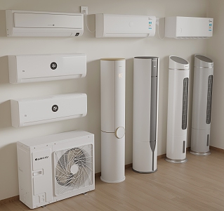 Air conditioner vertical air conditioner wall-mounted air conditioner air conditioner external unit 3d model