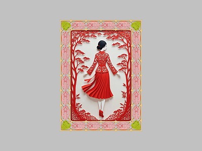 Picture Frame Photo Frame Oil Painting Hanging Painting Paper-cut Painting Decorative Painting Wooden Frame Decorative Painting European Style Picture Frame European Style Picture Frame Classical Picture Frame 3d model