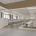 Modern ward Medical ward Treatment area 3d model