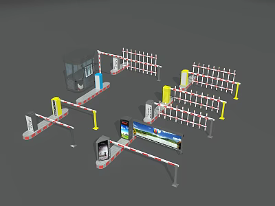 Modern Gate 3d model
