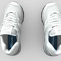 White New Balance Sneakers With Mesh Upper Black Sole Classic Design Casual Wear