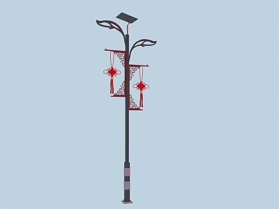 Chinese street lamp 3d model