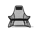 Modern Leisure Chair With Woven Mesh Design And Ergonomic High Back Support Structure
