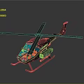 Black Space Helicopter With Blue Windows And Yellow Details For Lunar Missions