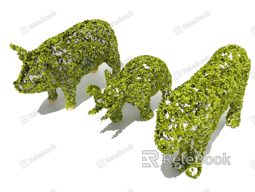 Modern Plant Animal Modeling Landscape Shrubs model