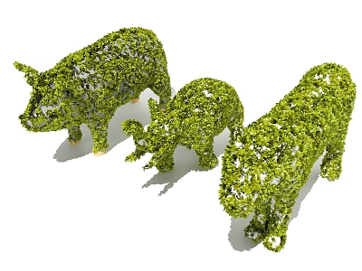 Modern Plant Animal Modeling Landscape Shrubs model