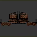 Two Industrial Railway Tank Cars In New And Rusty Conditions