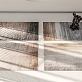 Modern Square Carpet Carpet Combo 3d model