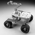Industrial Mobile Robot With Mechanical Arm And Large Off Road Wheels