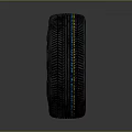 Modern Sporty Urban Tire With Silver Alloy Rim And Pink Blue Accents
